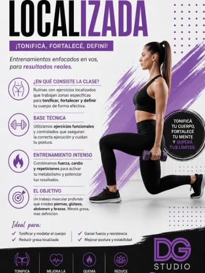 Daiana enseñando Pilates en DG Studio El Talar